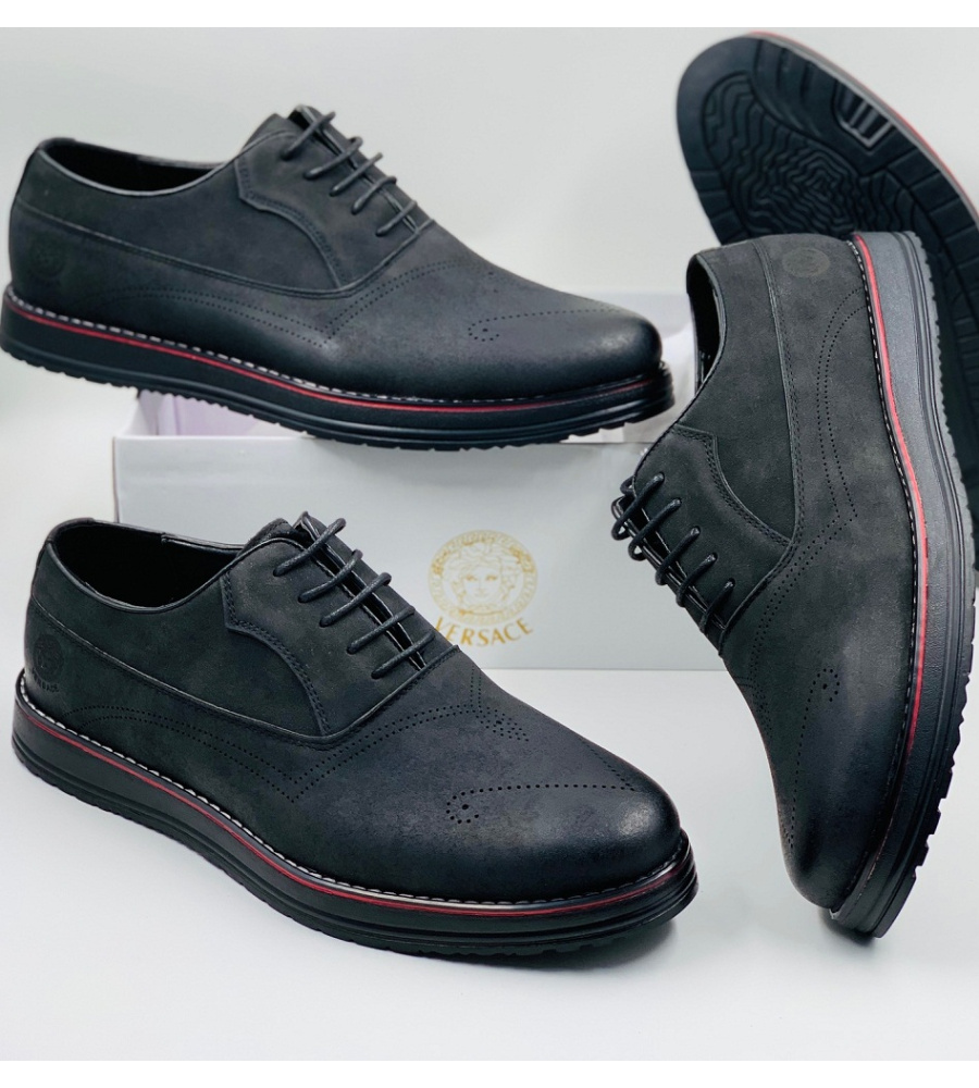 All Black laceup Formal/Casual Footwear