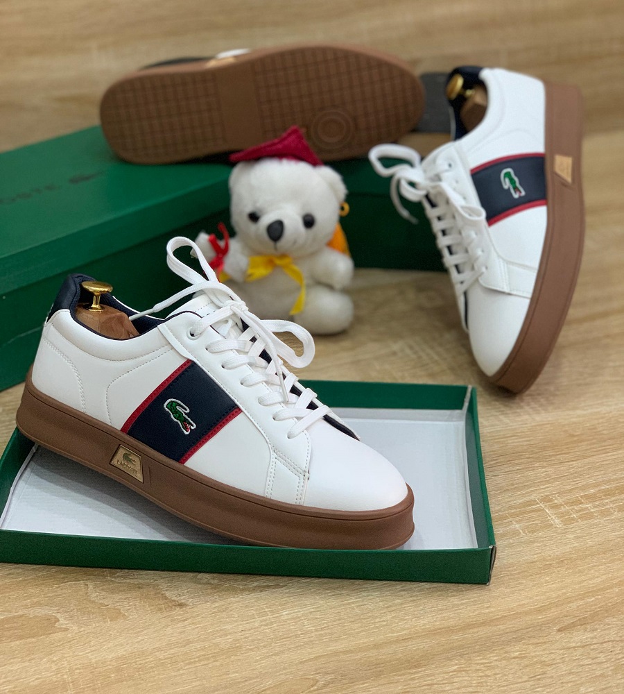White Affordable Lacoste Shoe