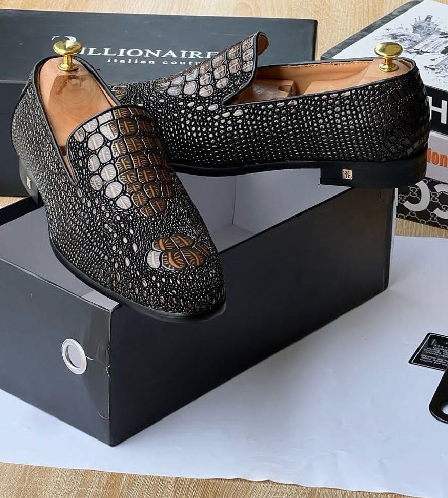 Coffee Formal leather Men's Shoe