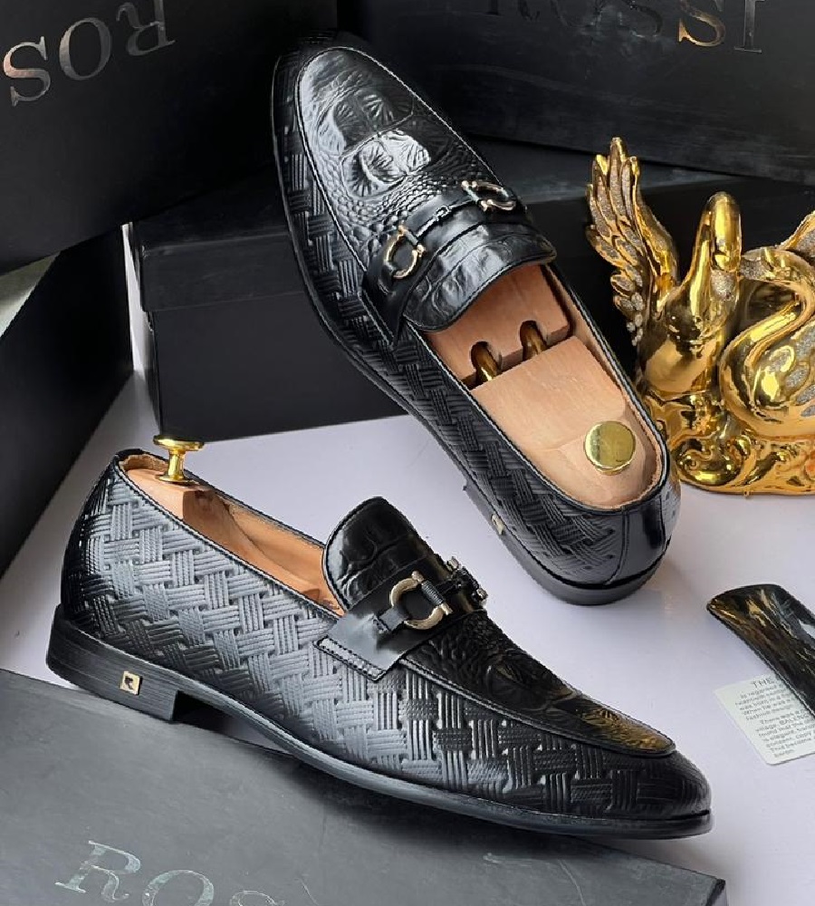 Black boss Formal cooperate Men's shoe